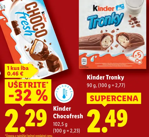 Kinder Chocofresh chladený dezert