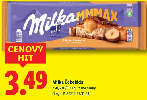 Milka Mliečna čokoláda