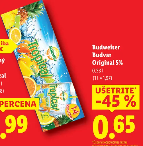 Tropical ovocný nápoj 14× kartón