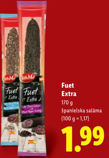 Sol&Mar Fuet Extra španielska saláma