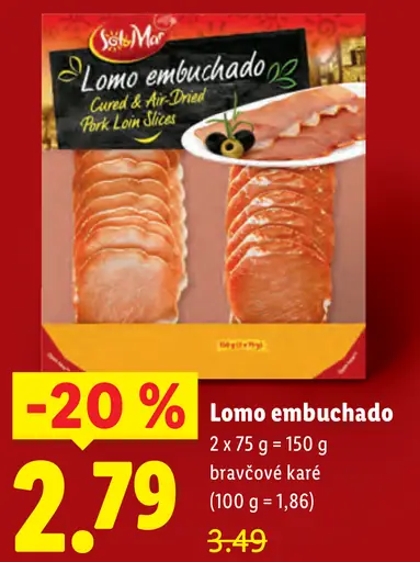 Sol&Mar Lomo embuchado bravčové karé