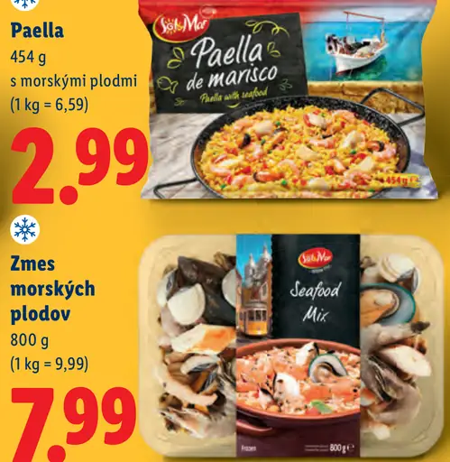 Sol&Mar Paella s morskými plodmi