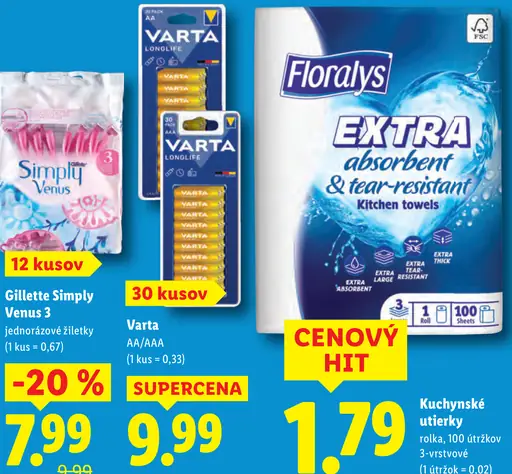 Floralys Kuchynské utierky