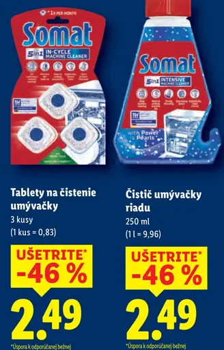 Somat tablety na čistenie umývačky 5in1