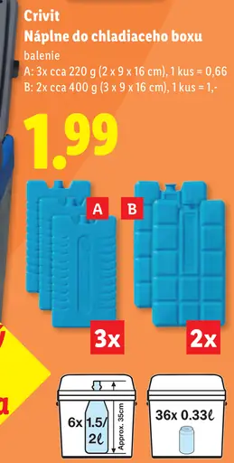 Crivit náplne do chladiaceho boxu A