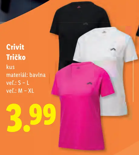 Crivit tričko dámske alebo pánske