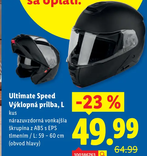 Ultimate Speed Vyklopná prilba, L