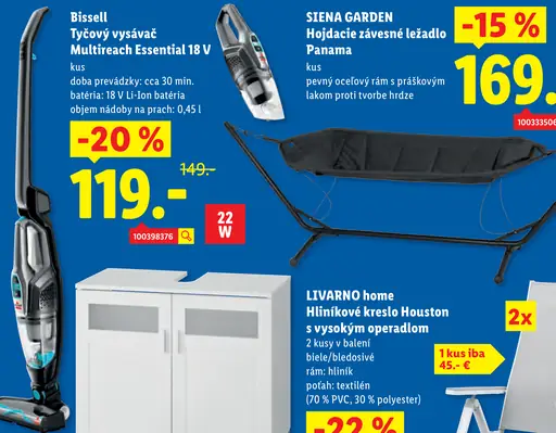 Bissell Tyčový vysávač Multireach Essential 18 V