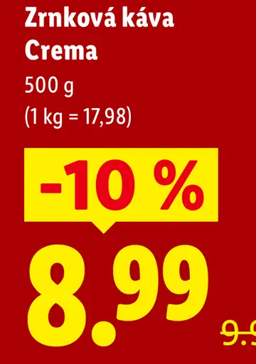 Bellarom zrnková káva Crema