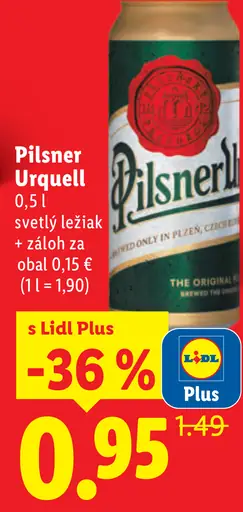 Pilsner Urquell plechovka