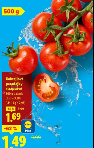 Paradajky koktejlové strapcové