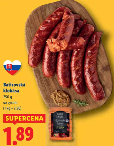 Batizovská klobása so syrom