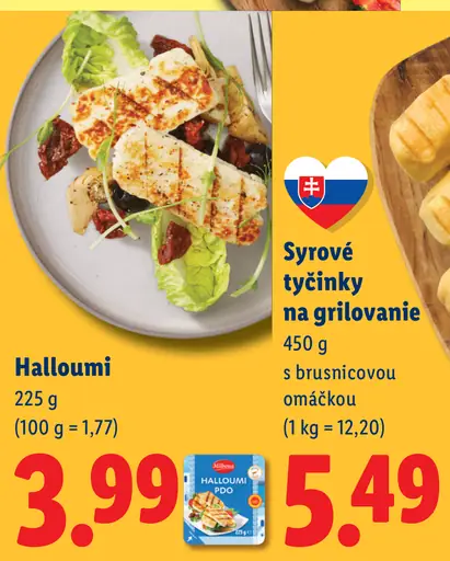 Halloumi syr na grilovanie