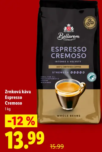 Bellarom Espresso zrnková káva