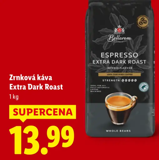 Bellarom Espresso Extra Dark Roast zrnková káva