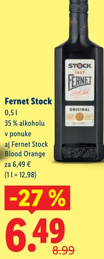 Fernet Stock bylinný likér