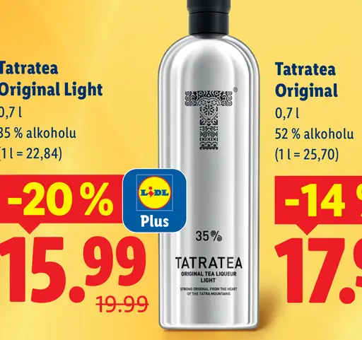 Tatratea Original LIGHT čajovo-bylinný likér