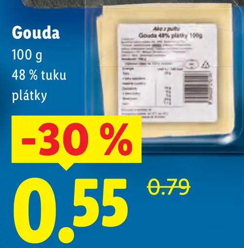 Gouda plátky