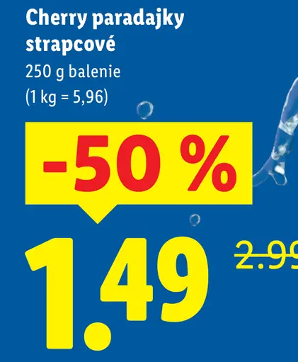 Paradajky cherry strapcové