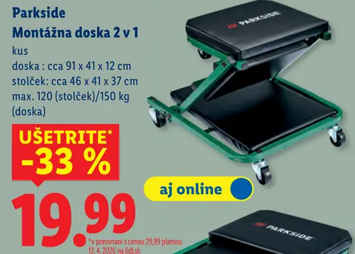 Parkside Montážna doska 2 v 1