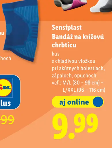Sensiplast Bandáž na krížovú chrbticu/koleno