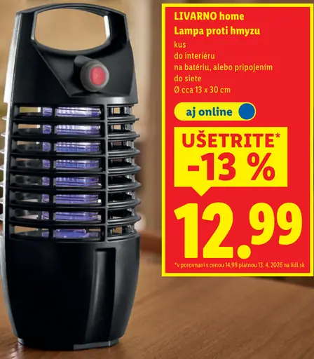 Livarno home Elektrická lampa proti hmyzu