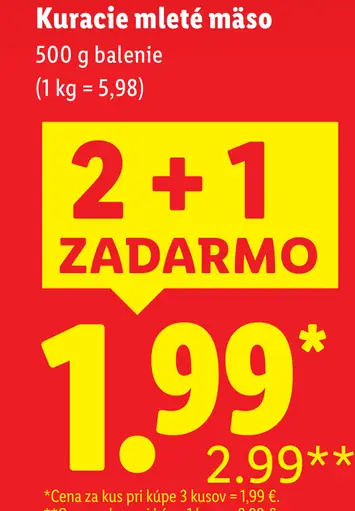 Kuracie mleté mäso