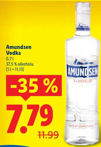 Amundsen vodka 37,5 % alkoholu