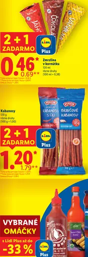 Ballino zmrzlina v kornútku rôzne druhy