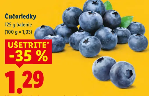 Lidl čučoriedky