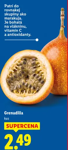 Grenadilla čerstvé ovocie