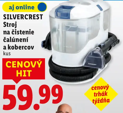 SilverCrest Stroj na čistenie čalúnení a kobercov