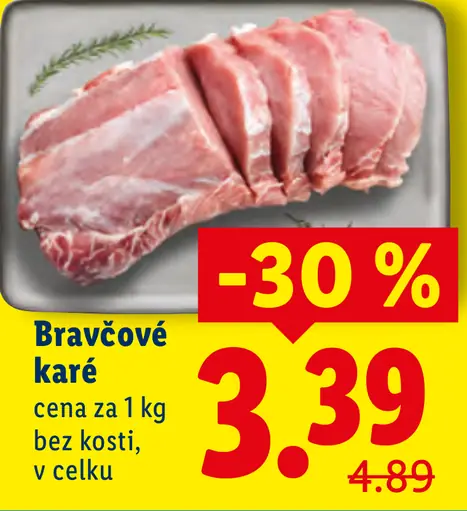 Bravčové karé bez kosti vcelku