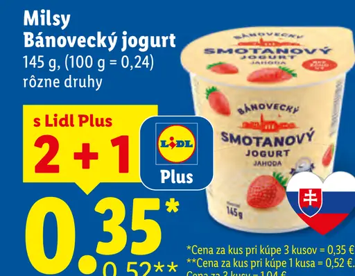 Milsy Bánovecký smotanový jogurt marhuľa