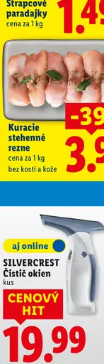 Kuracie stehnenné rezne bez kosti a kože
