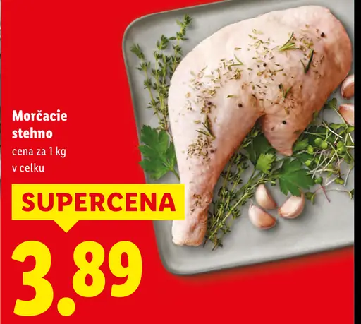 Morčacie stehno vcelku