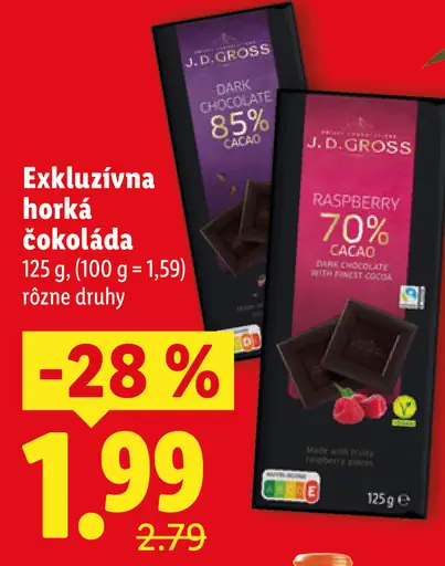 J. D. Gross Exkluzívna horká čokoláda