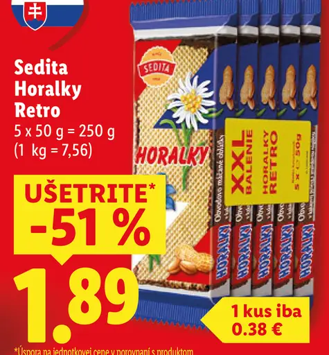 Sedita Horalky retro