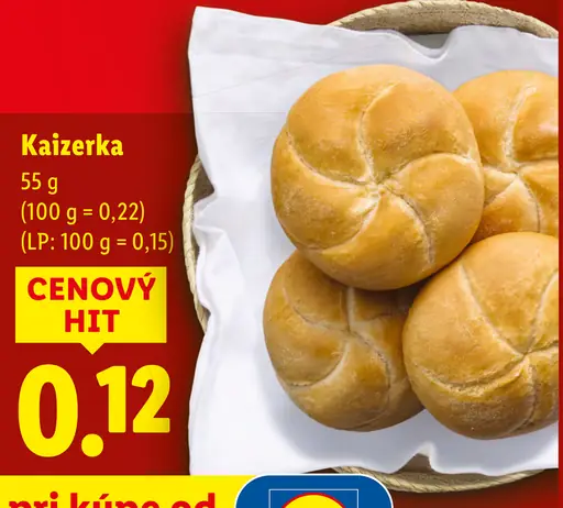 Kaiserka pečivo