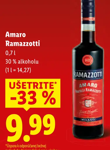 Amaro Ramazzotti bylinný likér