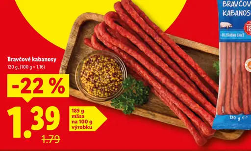 Pikok Bravčové Kabanosy