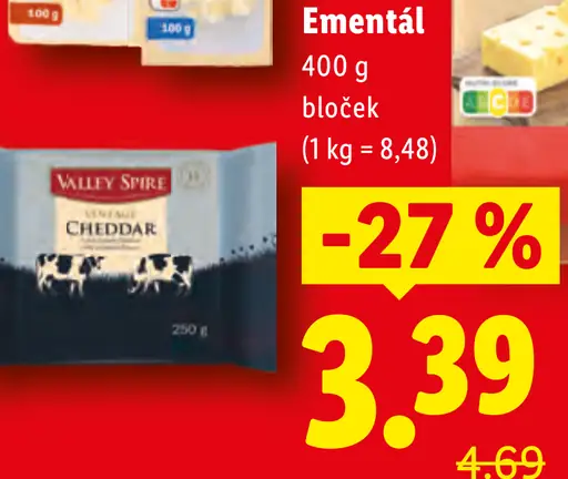 Milbona Emmentál bloček