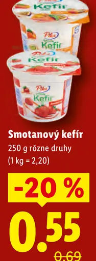 Pilos smotanový kefír rôzne druhy