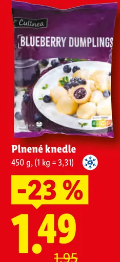 Culinea blueberry dumplings knedle s čučoriedkovou náplňou