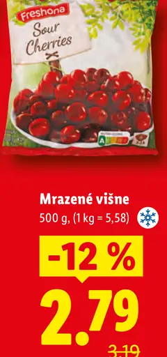 Freshona mrazené višne
