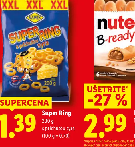 Namex Super Ring s príchuťou syra