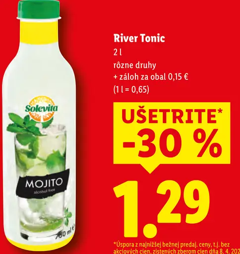 River Tonic rôzne druhy