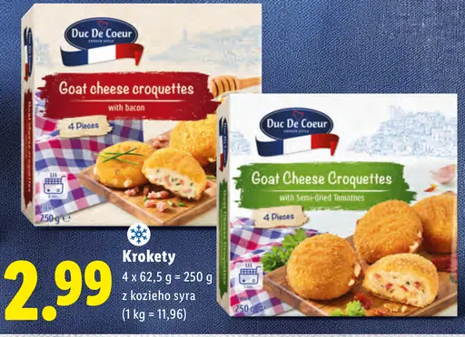 Duc De Coeur krokety z kozieho syra