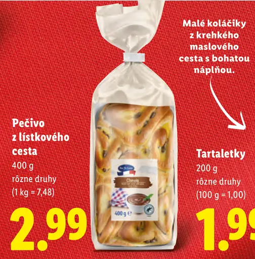 Duc De Coeur Pečivo z lístkového cesta