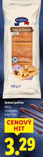 Duc De Coeur Pains au chocolat jemné pečivo s čokoládou